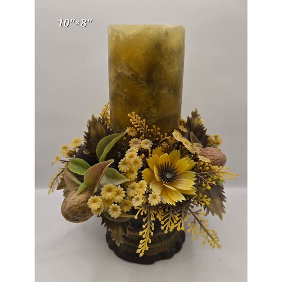 Vintage Inarco Japan Floral Candle Holder Centerpiece E4934 - Picture 1 of 3